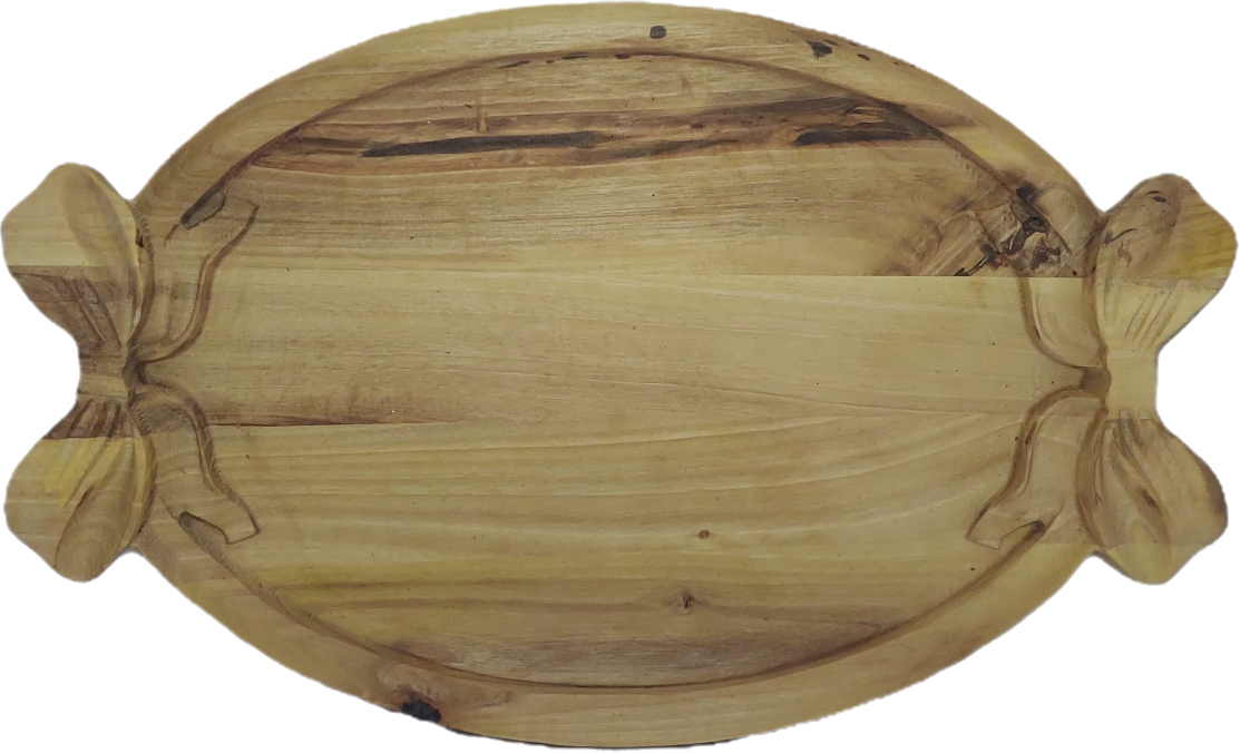 سینی پاپیون چوب گردو